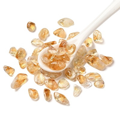 Natural Citrine Chip Beads G-Q193-05A-1