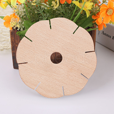 Wood Braiding Disc Disk DIY-WH0034-55-1