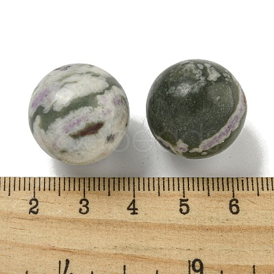 Natural Peace Jade Round Ball Figurines Statues for Home Office Desktop Decoration G-P532-02A-14-1