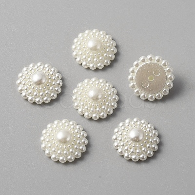 ABS Plastic Imitation Pearl Cabochons KY-WH0045-53-1