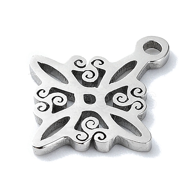 Non-Tarnish 304 Stainless Steel Charms STAS-C097-24P-1