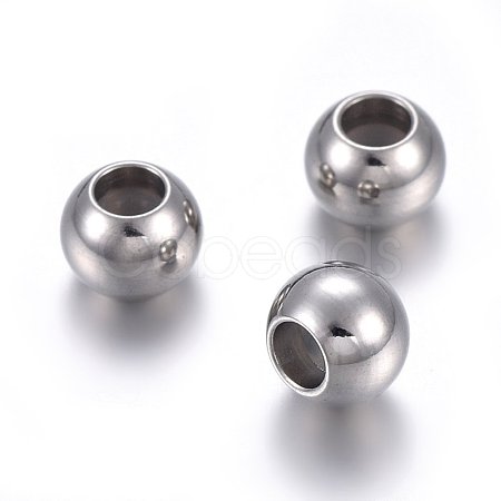 201 Stainless Steel Beads STAS-O110-13P-A-1