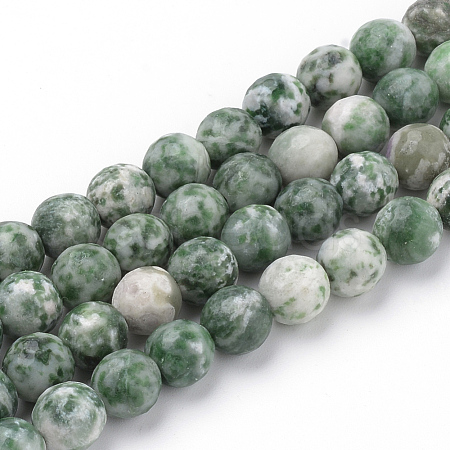 Natural Qinghai Jade Beads Strands G-Q462-97-6mm-1