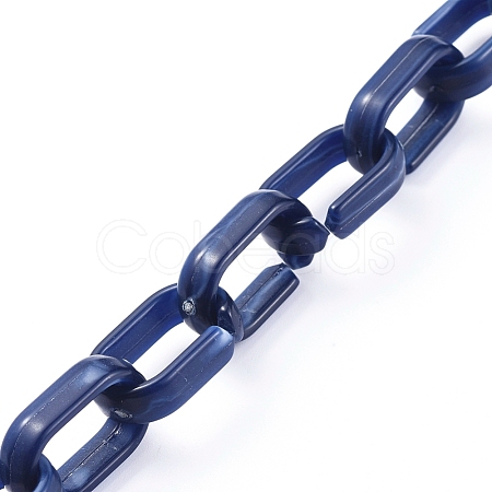 Handmade Acrylic Cable Chains AJEW-JB00535-01-1