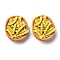 Fried Chip Doughnut Theme Opaque Resin Imitation Food Decoden Cabochons, Gold, 27x24.5x10.5mm