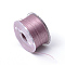 Special Coated Nylon Beading Threads for Seed Beads, Old Rose, 0.1mm, about 50yards/roll