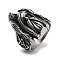 304 Stainless Steel Ring, Ghost, Inner Diameter: 19mm