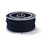 Macrame Cotton Cord, Braided Rope, with Plastic Reel, for Wall Hanging, Crafts, Gift Wrapping, Marine Blue, 1.2mm, about 26.25 Yards(24m)/Roll