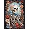 Halloween Skull Elements DIY Diamond Painting Kits, Including Resin Rhinestones, Diamond Sticky Pen, Tray Plate and Glue Clay, Colorful, 400x300mm