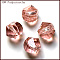 K9 Glass, Imitation Austrian Crystal Beads, Grade AAA, Faceted, Polygon, Light Salmon, 6mm, Hole: 0.7~0.9mm