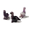 Natural Amethyst Home Display Decoration, 3D Dinosaur, 48x21x46mm