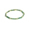 Natural Green Aventurine Bead Stretch Bracelets, with Alloy Beads, Column, Inner Diameter: 5cm