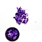 Nail Art Tinfoil, for DIY Nail Art Glitter Decoration Women Girls, Dark Violet, Box: 40x13.5mm