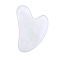 Natural White Jade Gua Sha Boards, Heart, 83x53mm