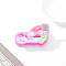 Cellulose Acetate Claw Hair Clips, Hair Accessories for Women & Girls, Foot, Pink, 85x60x50mm