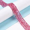 Natural Pink Tourmaline Beads Strands G-C009-B20-2