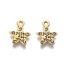Gift Ideas for Men On Valentines Day Tibetan Style Alloy Star Carved Word Just for You Message Charms X-GLF1272Y-NF-1