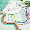 SUPERFINDINGS 20 Strands 10 Colors Acrylic Opaque Cable Chains PACR-FH0001-05-4