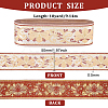 10 Yards Ethnic Style Embroidery Polyester Ribbons OCOR-WH0082-78A-2