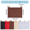 WADORN 5Pcs 5 Colors Felt Bags Organizer Insert PURS-WR0006-86-2