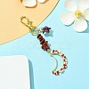 Moon Glass Seed Pendant Decorations HJEW-MZ00065-04-2