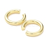 Rack Plating Brass Ring Cuff Earrings for Women EJEW-G352-04G-2