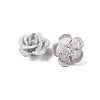 3D Rose Flower Baking Paint Aluminum Beads FIND-L019-01C-2