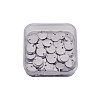 100pcs 304 Stainless Steel Stamping Blank Tag Pendants for Bracelet Earring Pendant Charms STAS-TA0001-01-4