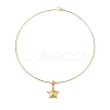 Brass Charm Bangles BJEW-Q350-04A-G-1