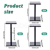 3Pcs 3 Sizes Acrylic Display Stand Risers ODIS-WH0025-85-5