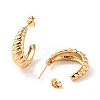 Vacuum Plating 304 Stainless Steel Croissant Stud Earrings for Women EJEW-F280-08G-2