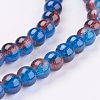 Crackle Glass Beads Strands X-CCG-Q002-6mm-12-3