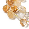Natural Yellow Hematoid Quartz/Golden Healer Quartz Beads Strands G-H297-B17-02-4