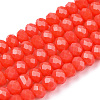 Opaque Solid Color Imitation Jade Glass Beads Strands EGLA-A044-P3mm-D03-1