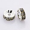Brass Rhinestone Spacer Beads RB-A014-Z7mm-12S-NF-2