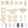 Gorgecraft 6Sets 6 Styles Zinc Alloy Bag Twist Lock Accessories AJEW-GF0007-02-1