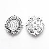 Tibetan Style Alloy Cabochon Settings TIBE-Q073-76AS-2