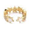 Star Clear Cubic Zirconia Finger Ring for Girl Women ZIRC-C025-45G-3