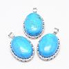Synthetic Turquoise Pendants G-D851-07-1