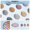 DICOSMETIC 30Pcs 3 Colors 304 Stainless Steel Pendant STAS-DC0012-43-3