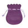 Velvet Bags Drawstring Jewelry Pouches TP-O002-B-M-3