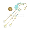 Moon & Star Brass Hanging Ornaments HJEW-JM01478-02-3