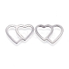 Valentine's Day 304 Stainless Steel Linking Rings STAS-L238-071P-2