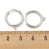 Brass Hoop Earrings EJEW-L211-012D-P-2