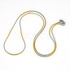 Trendy Unisex 201 Stainless Steel Snake Chain Necklaces NJEW-L043-06-2