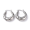 Rack Plating Brass Hollow Star Hoop Earrings for Women EJEW-G342-12P-2