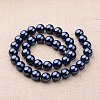 Polished Round Grade A Shell Pearl Bead Strands BSHE-M027-6mm-05-2