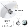 Rhodium Plated 925 Sterling Silver Tree of Life Pendant Necklaces PW-WGD3068-01-5