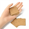 Kraft Paper Earring Display Cards with Hanging Hole EDIS-YW0001-04-4