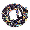 Transparent Electroplate Glass Beads Strands EGLA-N012-001-B07-2